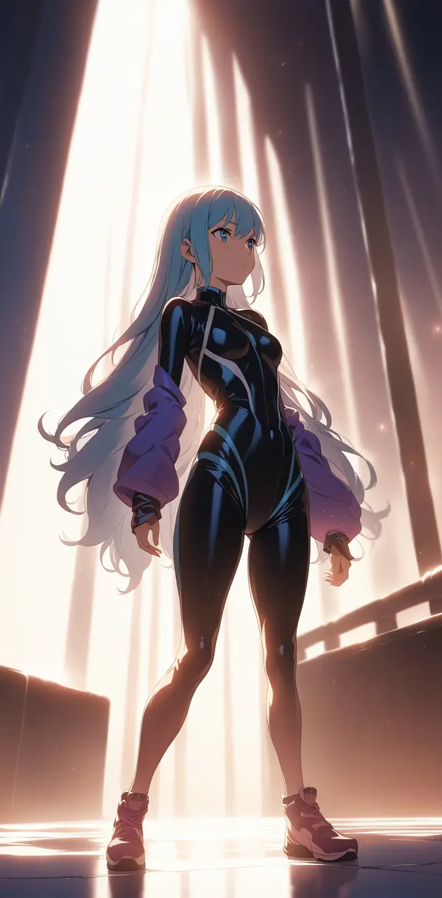 Anime girl standing 