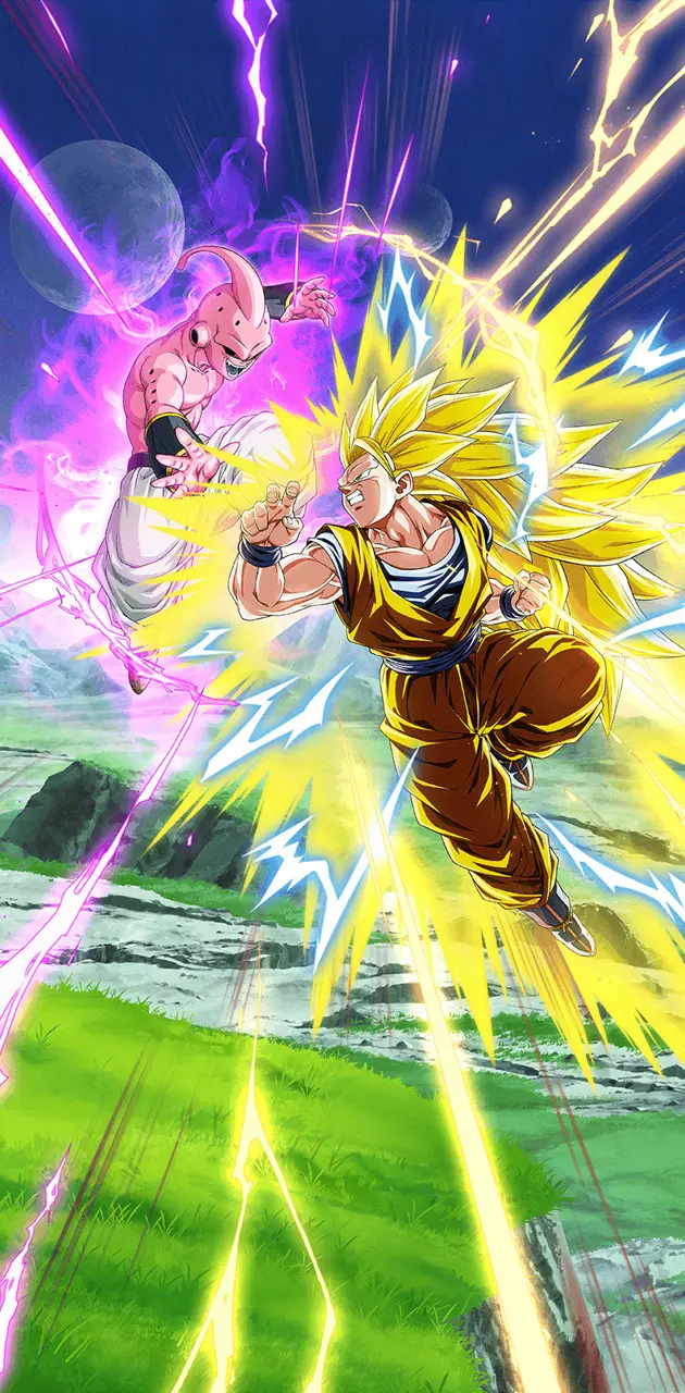 ssj3 Goku vs Kid Buu