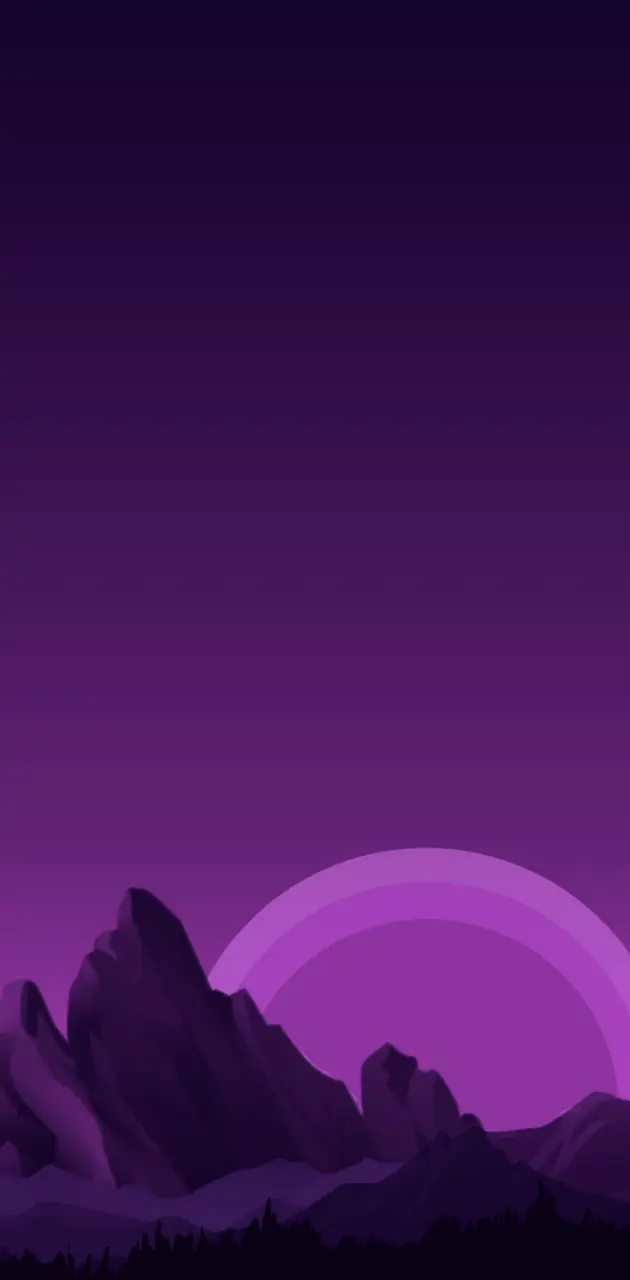 Purple mountains