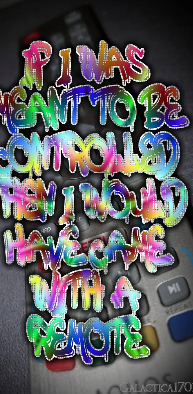 Dont control