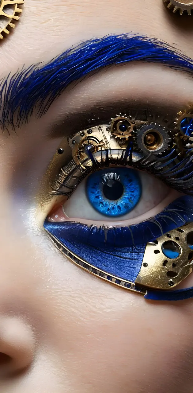 Steam Punk Blue Eye, mascara