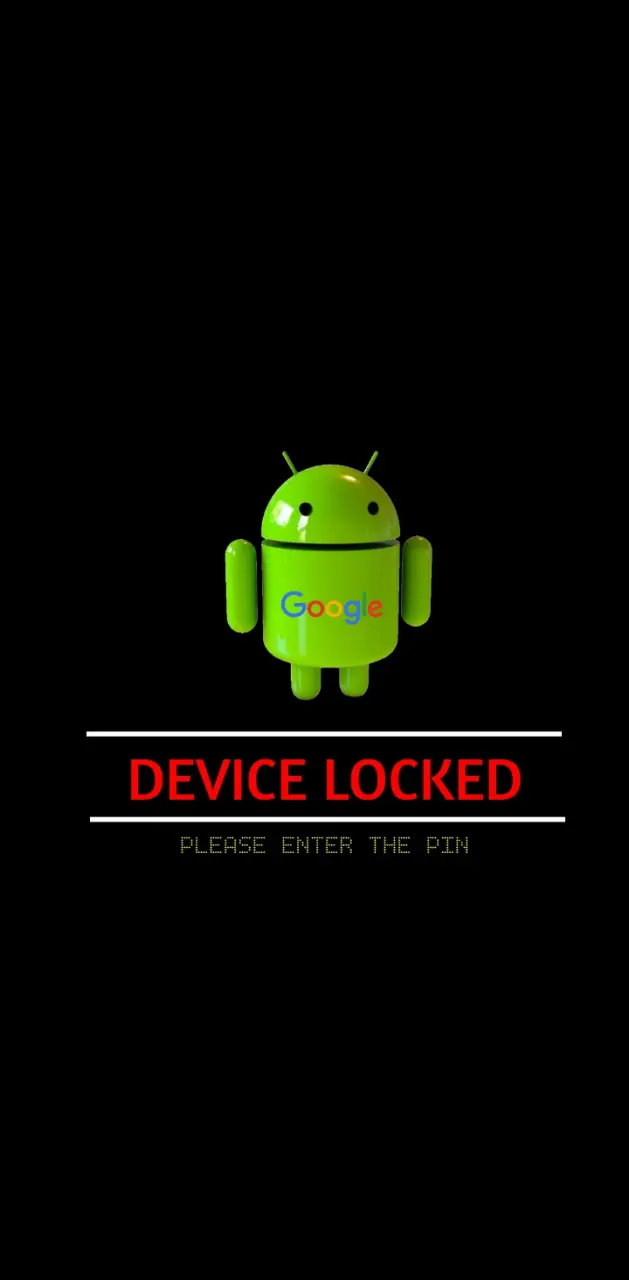 Android Lock Black