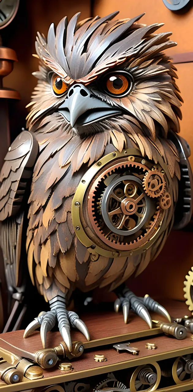 Steampunk Tawny Frogmouth