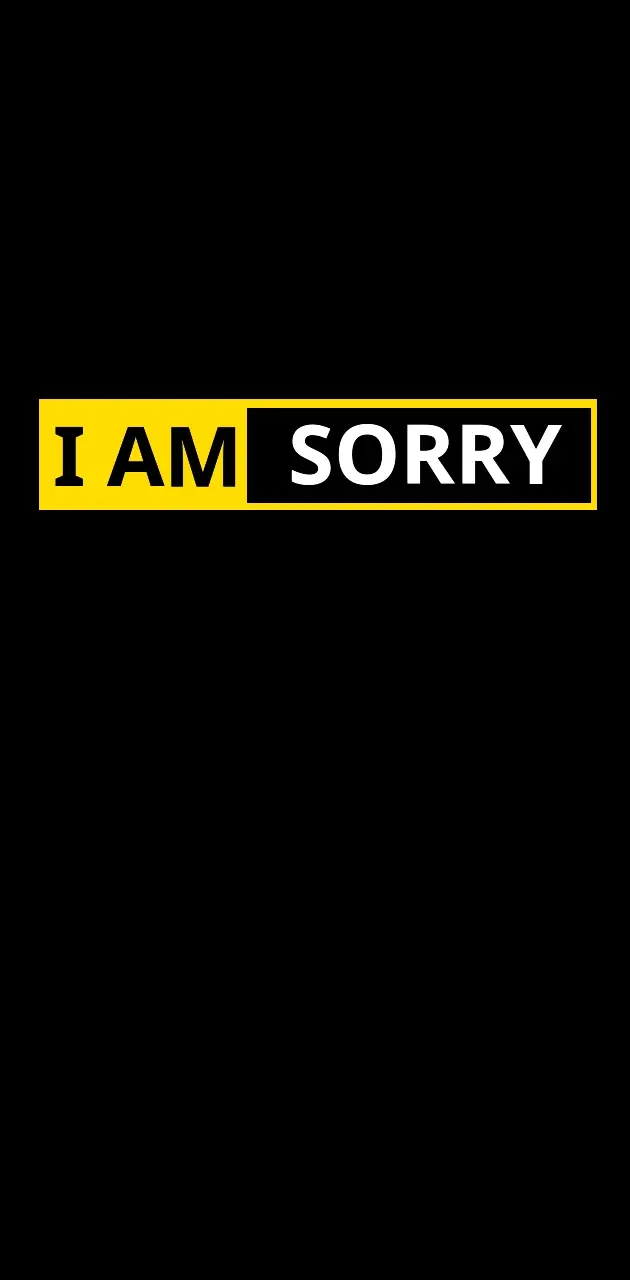 i am sorry logo