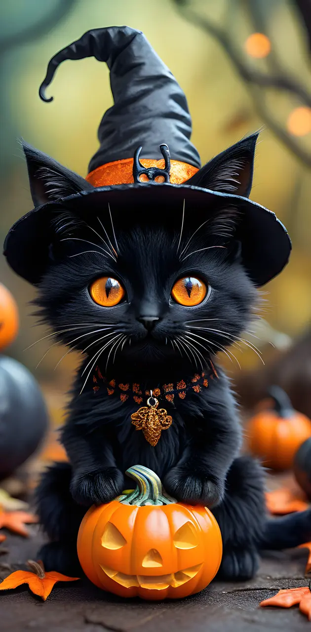 Halloween kitten