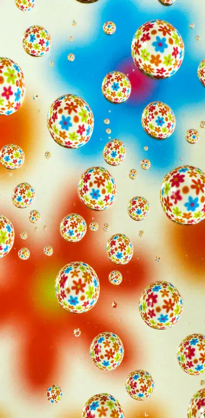 Flowers In Bubbles