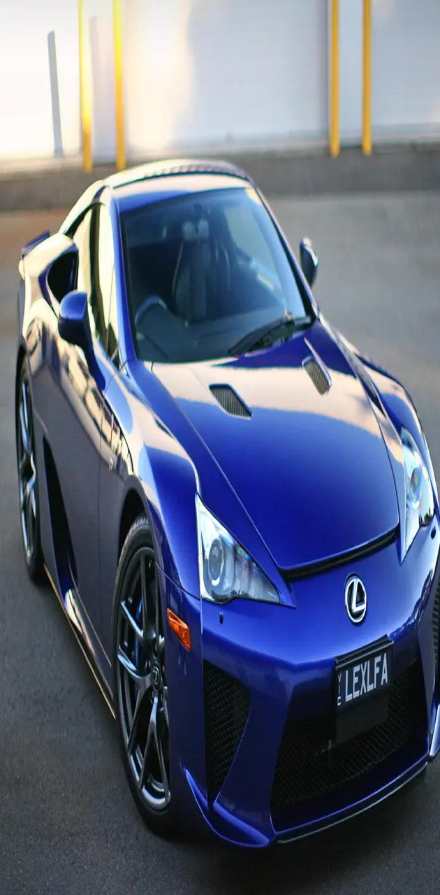 Blue car lexus