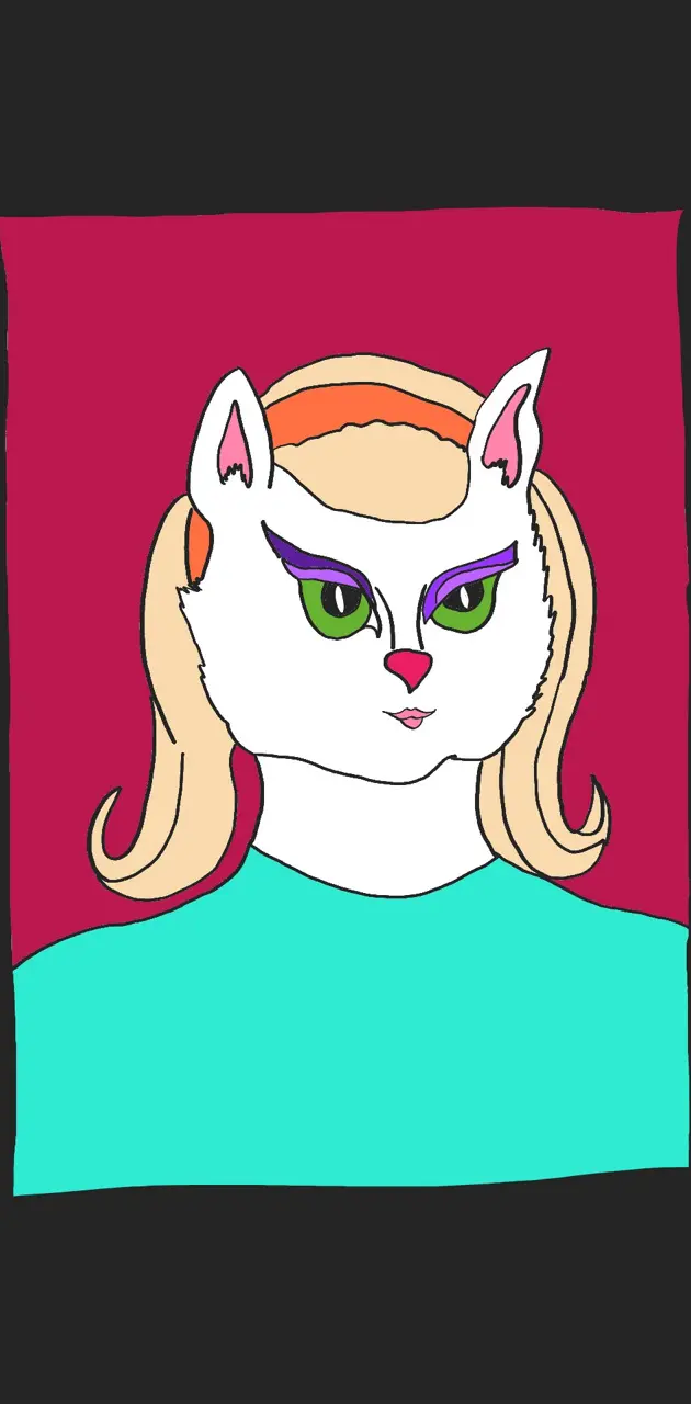 Cat Lady Portrait 