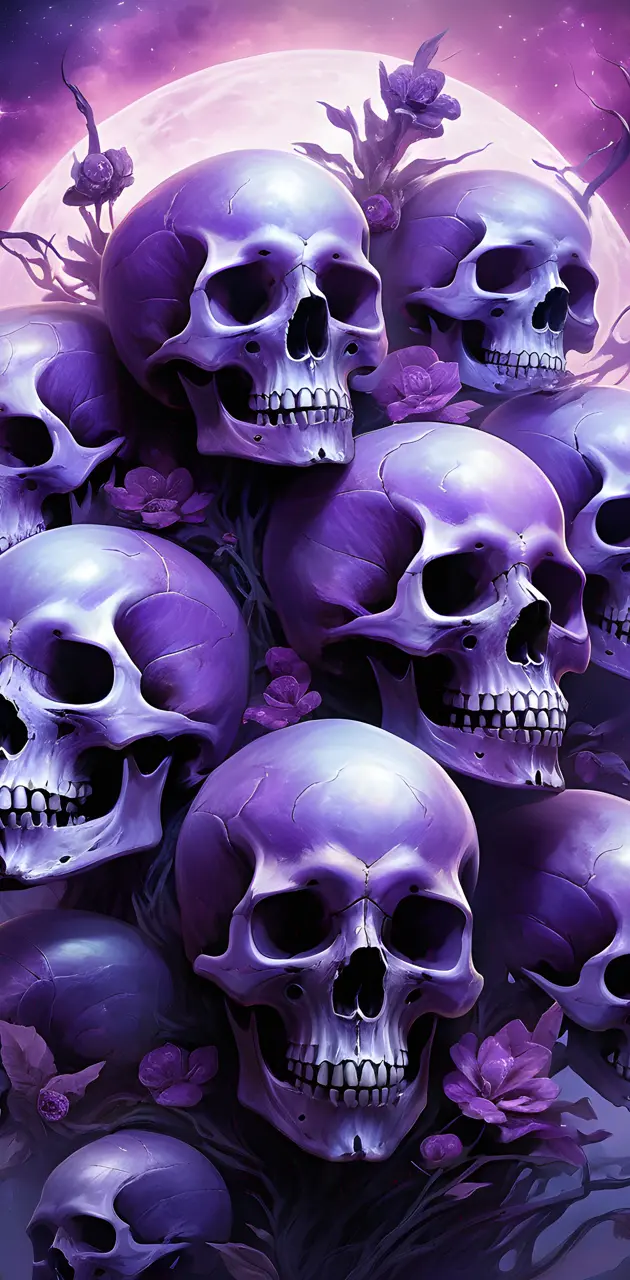 purple skulls