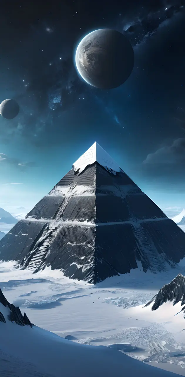 snowy pyramid