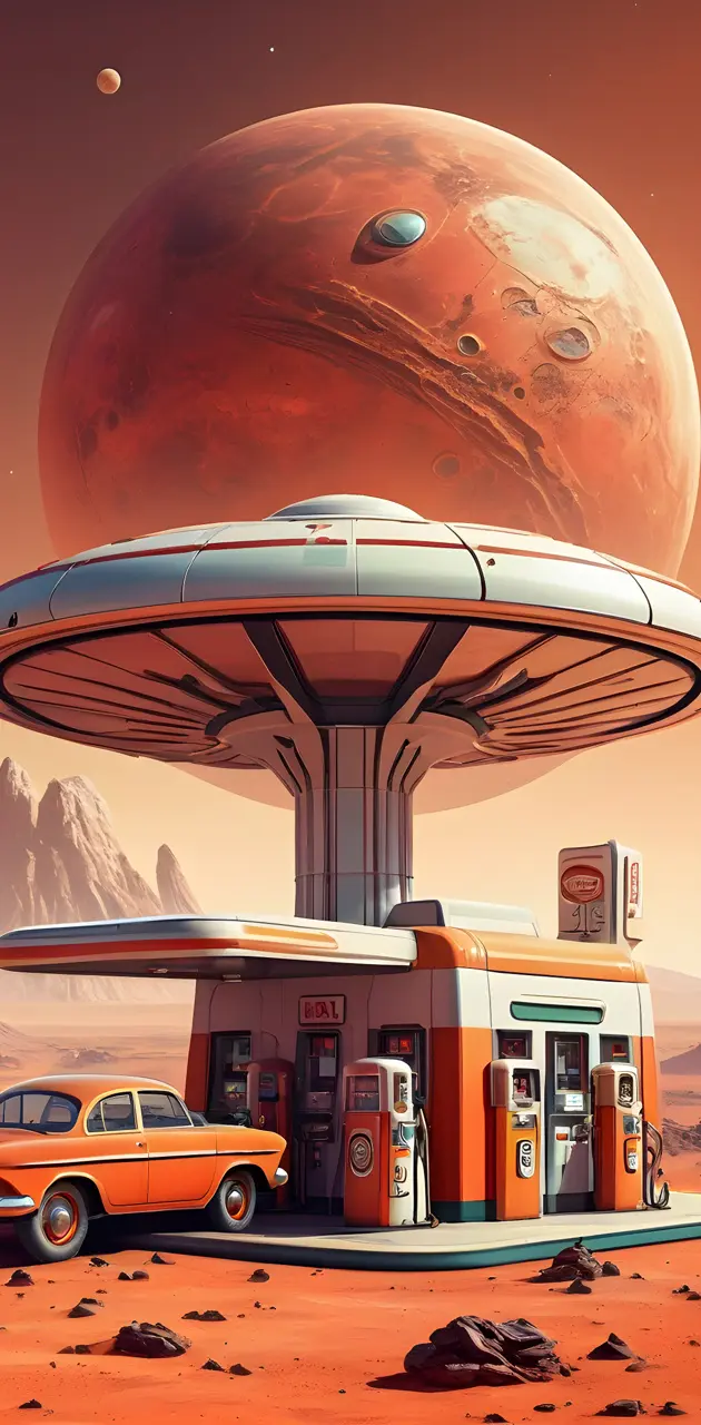 gas station in mars