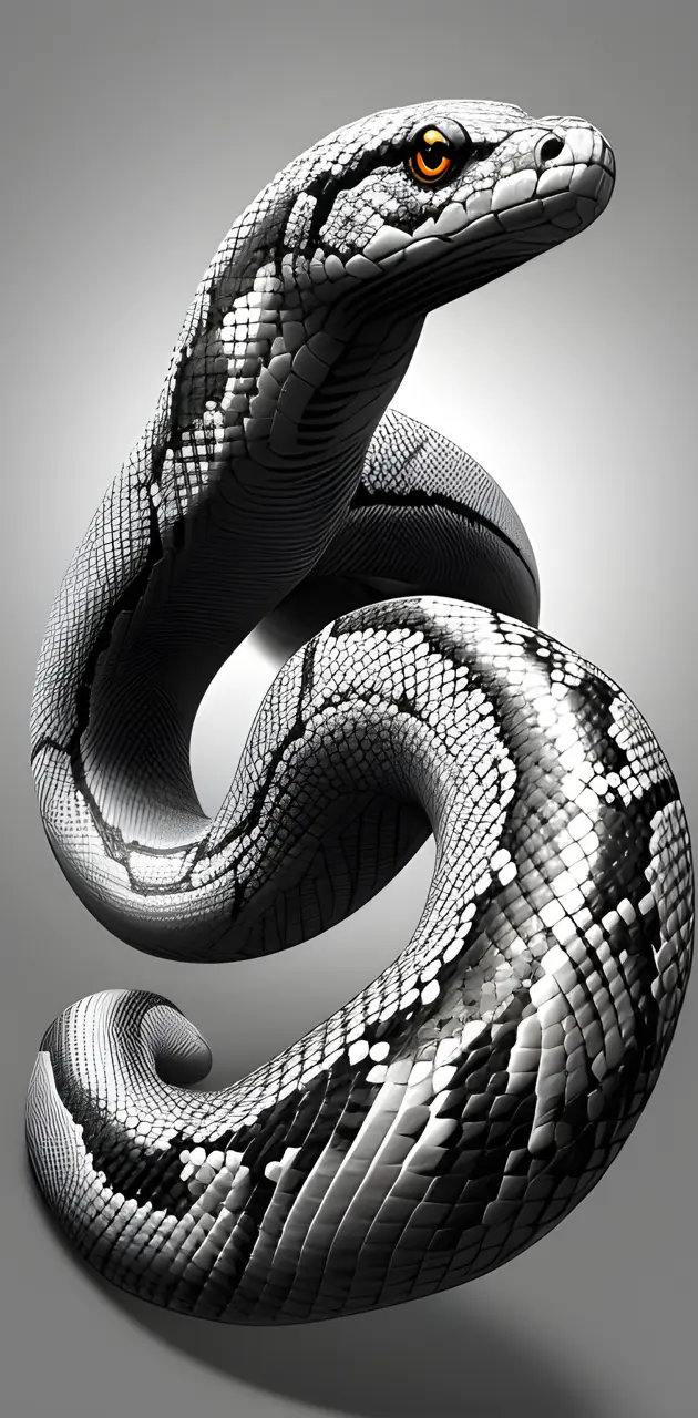 Grayscale Snake