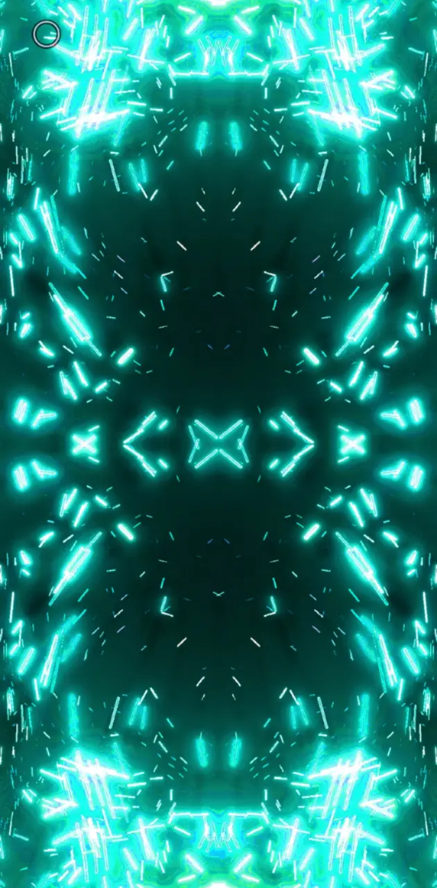 Neon cyan mirror
