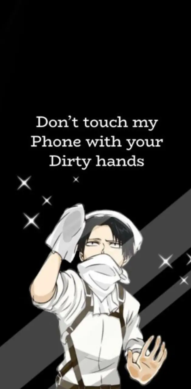 levi cleaning wallpaper