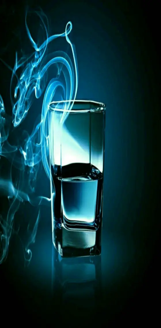 Blue smoke glass