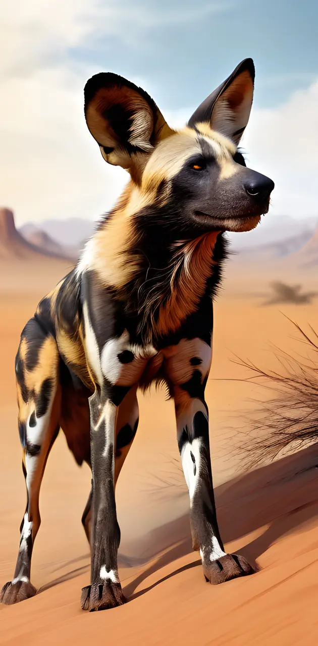African Wild dog design