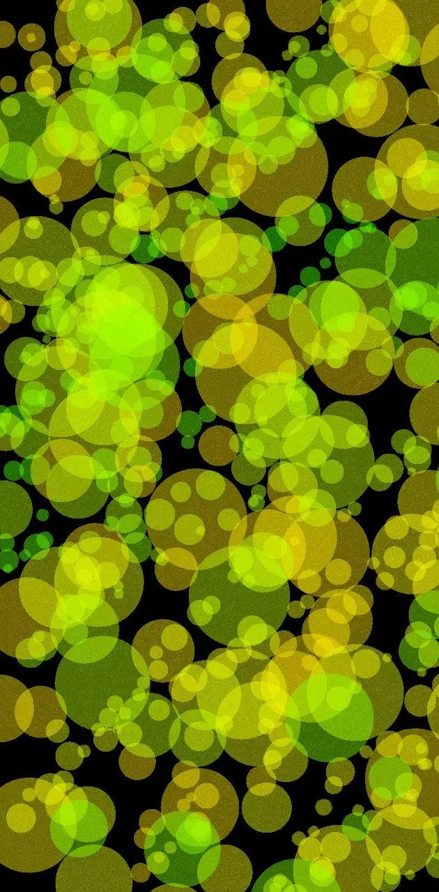 Yellow green bubbles