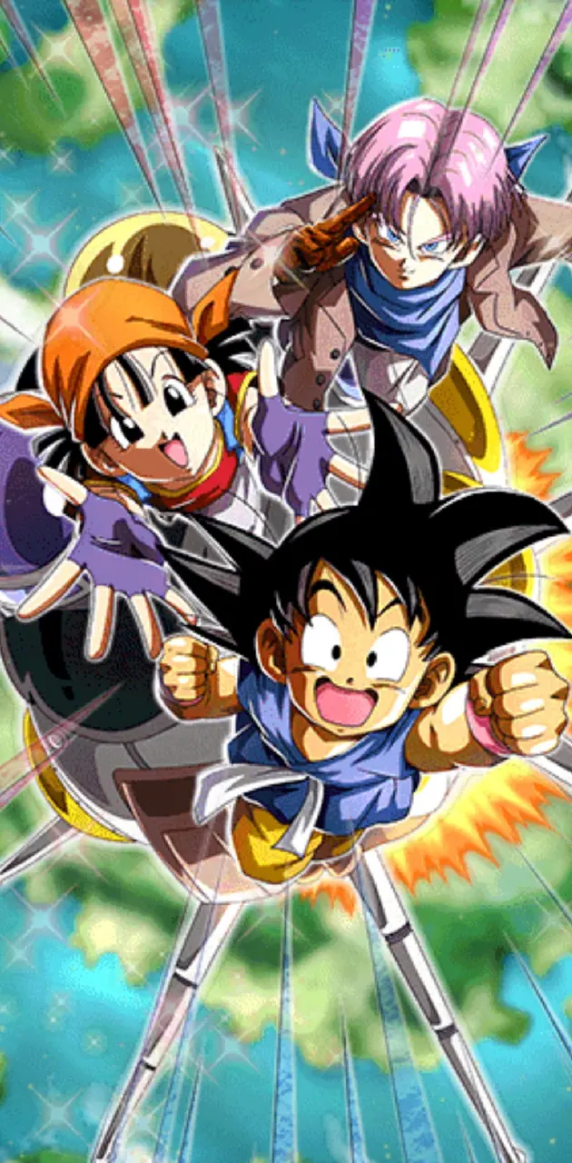 Goku Pan and Trunks