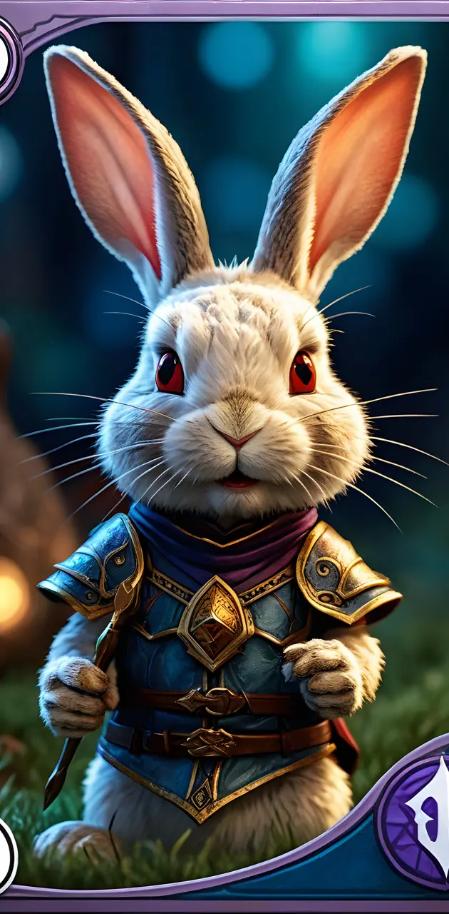 a rabbit wearing a garment