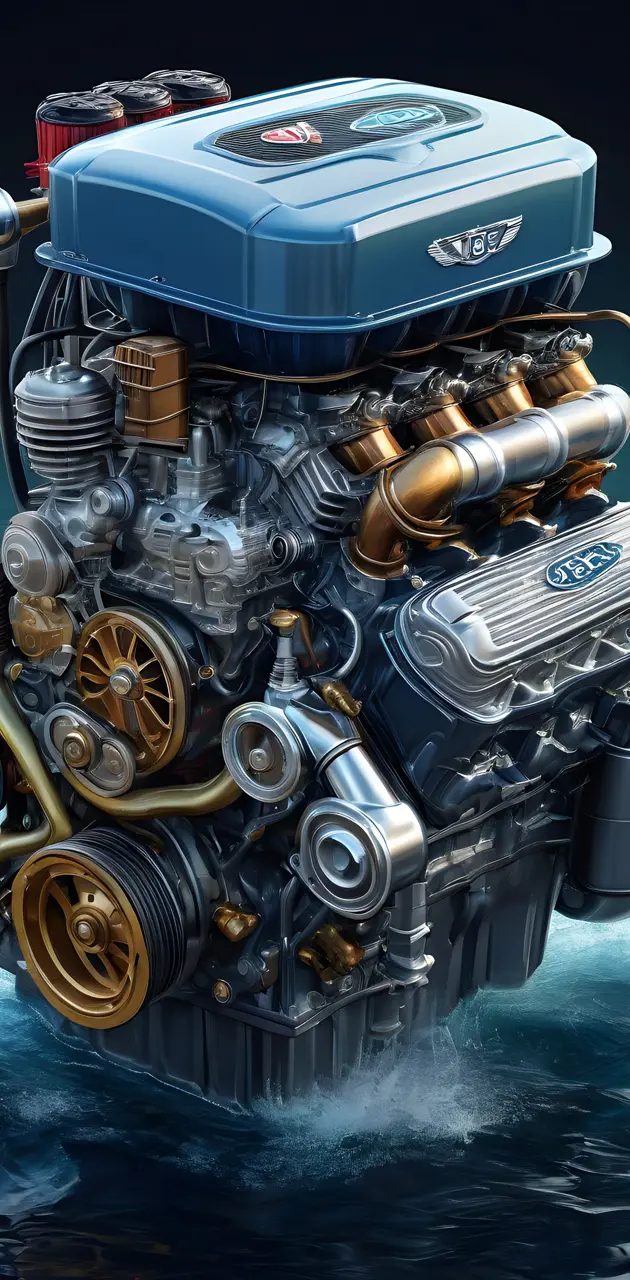 water powered V8 engine