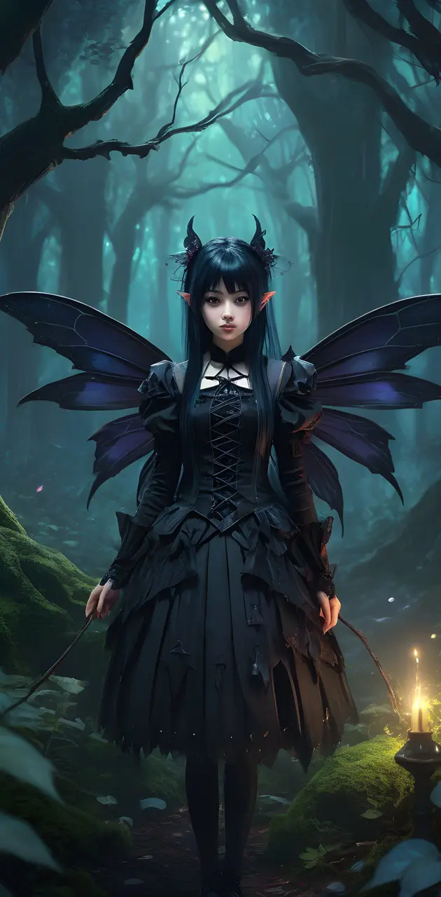 gothic fairy forest