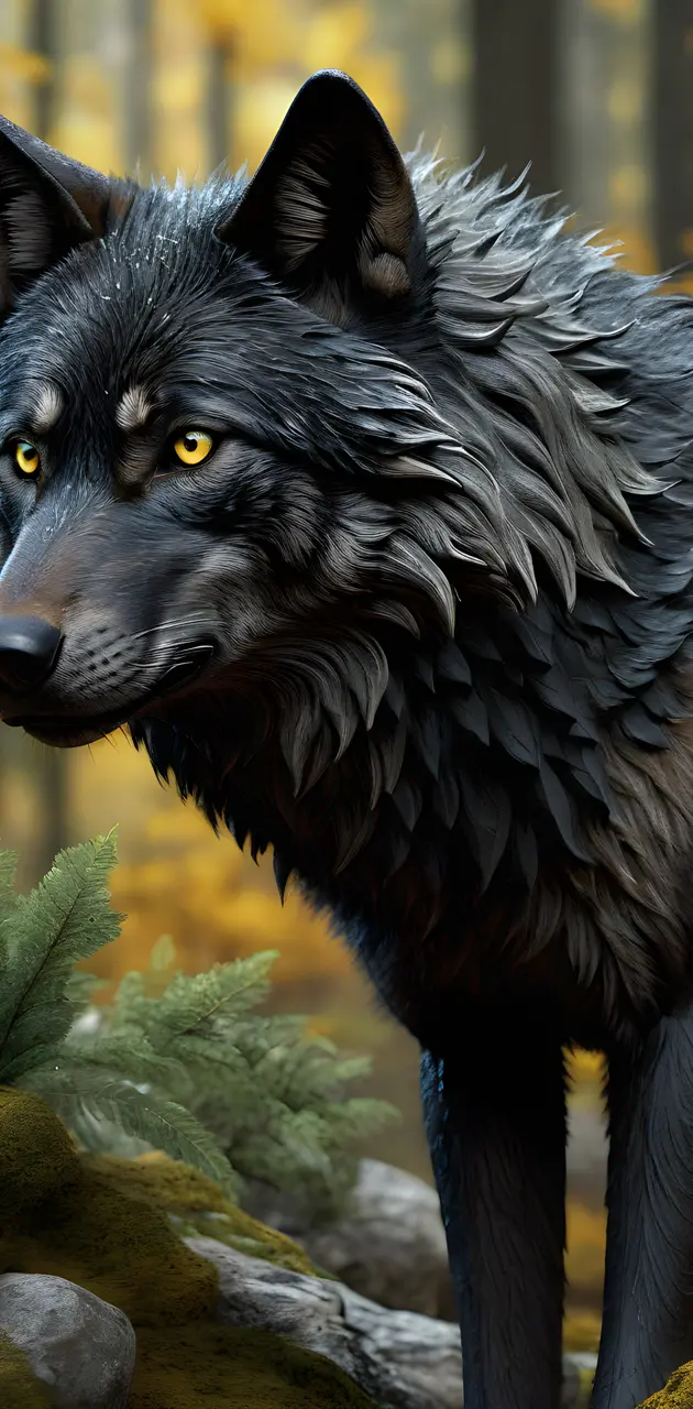 Duwy black wolf