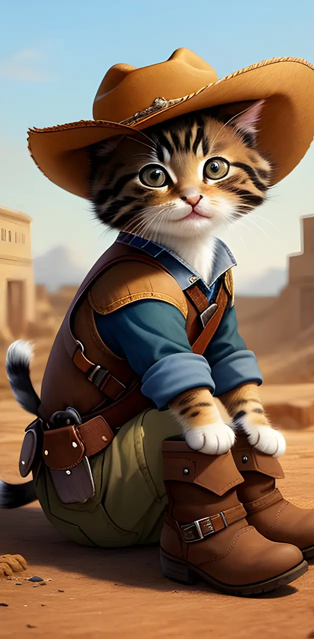 a cowboy cat