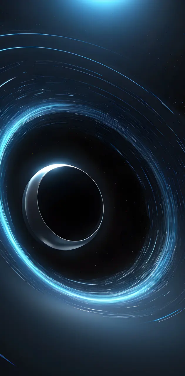 future spacecraft passes before #blackhole with gravitational lensing