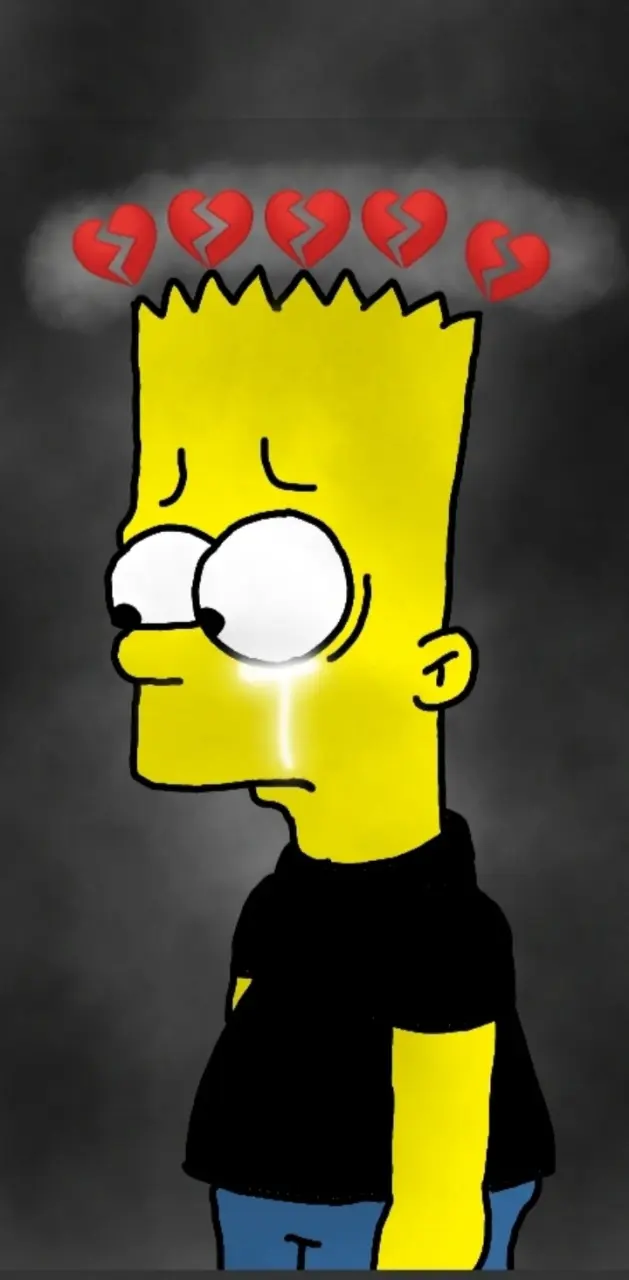 Bart sad, bart, sad, HD phone wallpaper