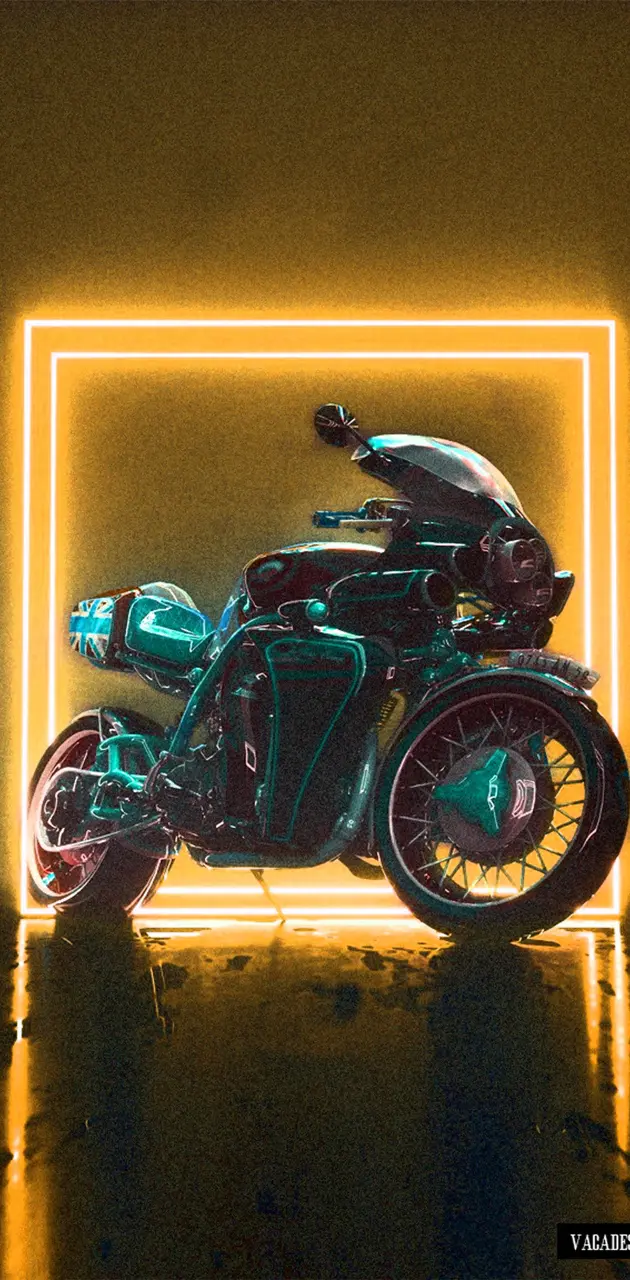Neon Motorcycle 2