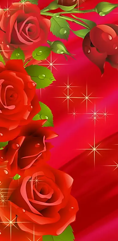 Red Roses Sparkle