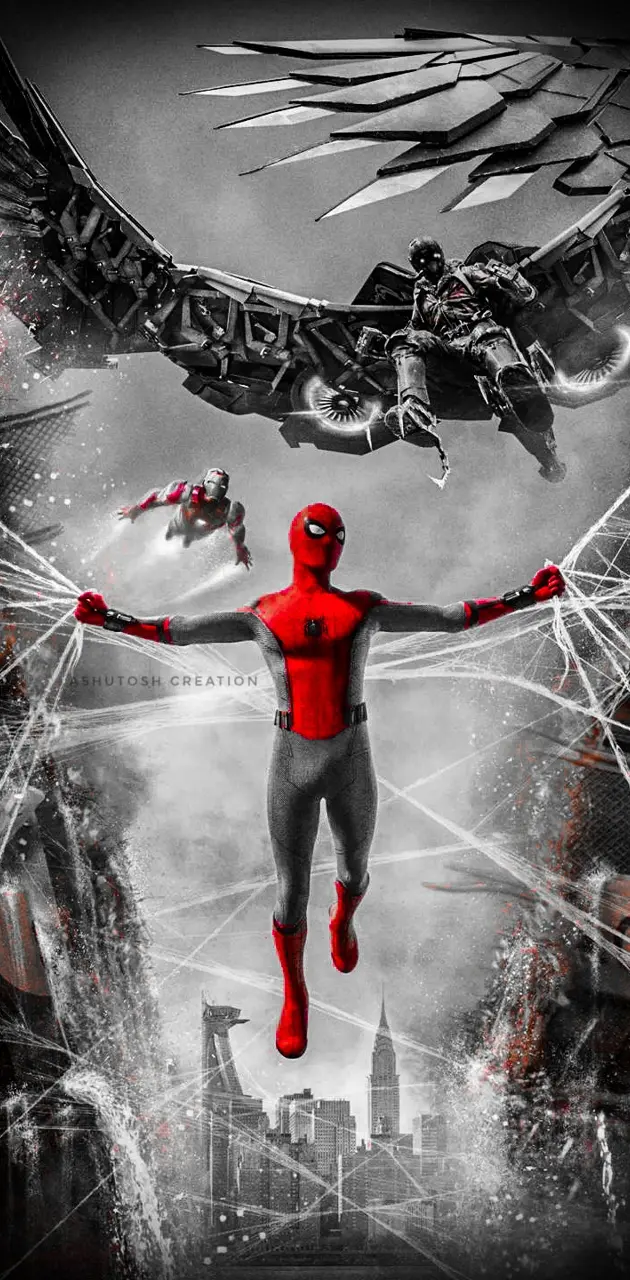 Spiderman in red