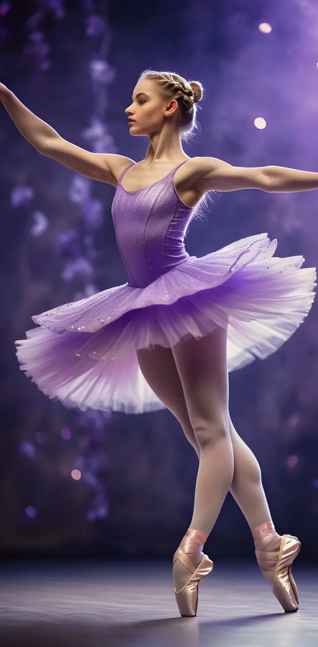 pointe dancer purple