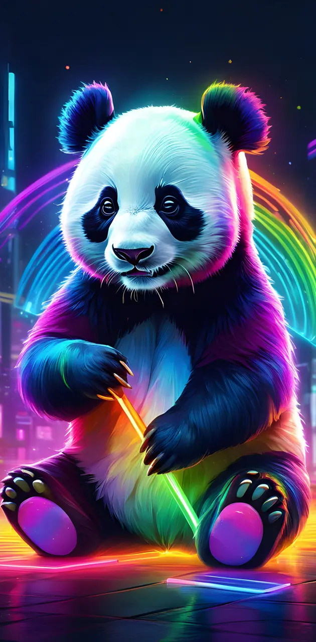 rainbow panda