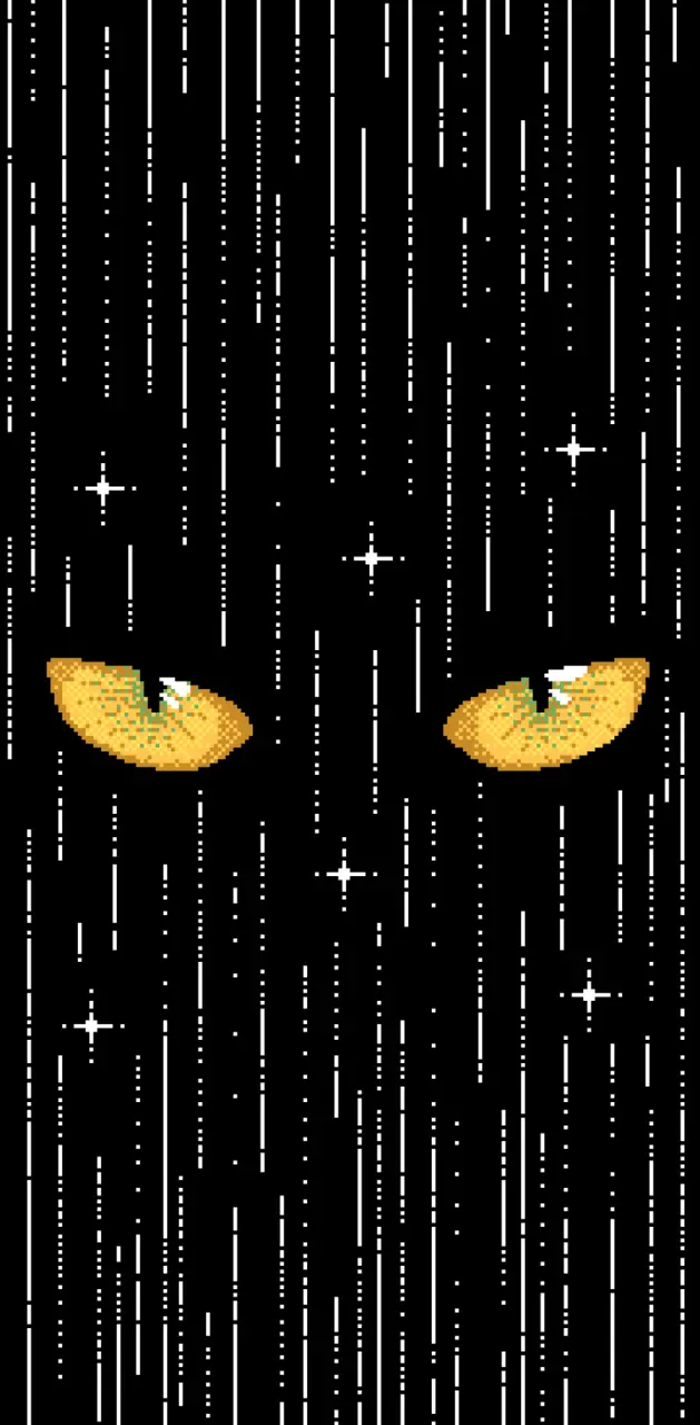Spooky Pixel Cat Eye