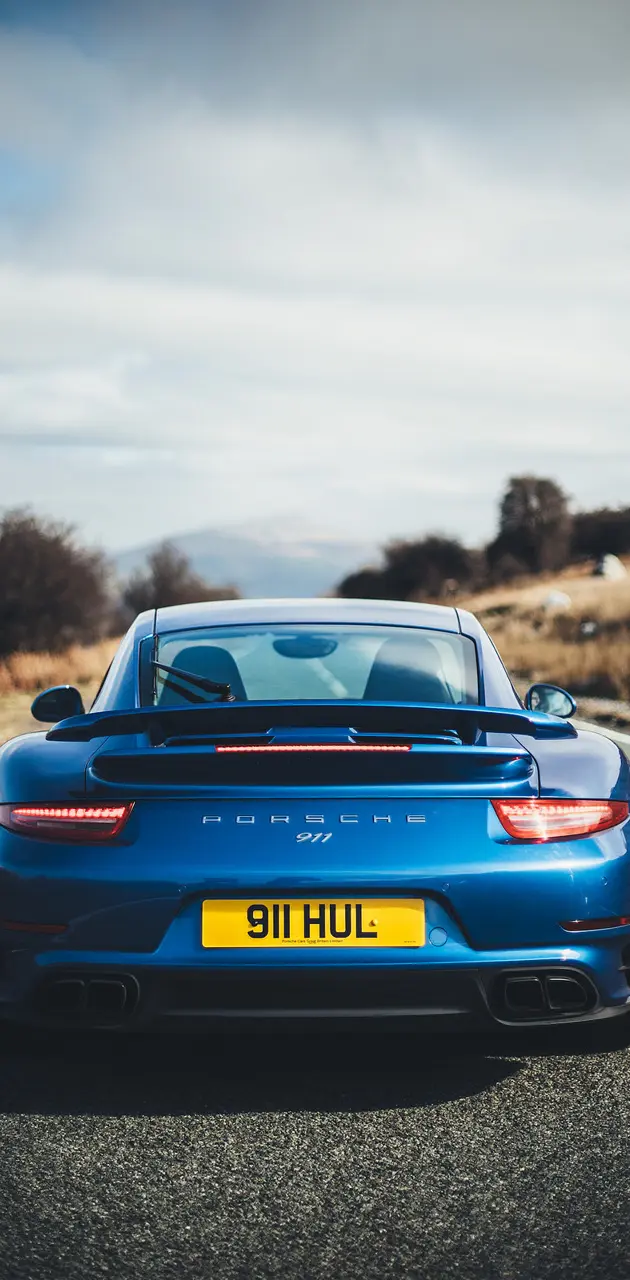 Blue Porsche 911
