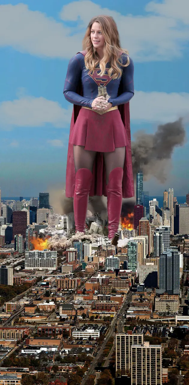 Giant supergirl