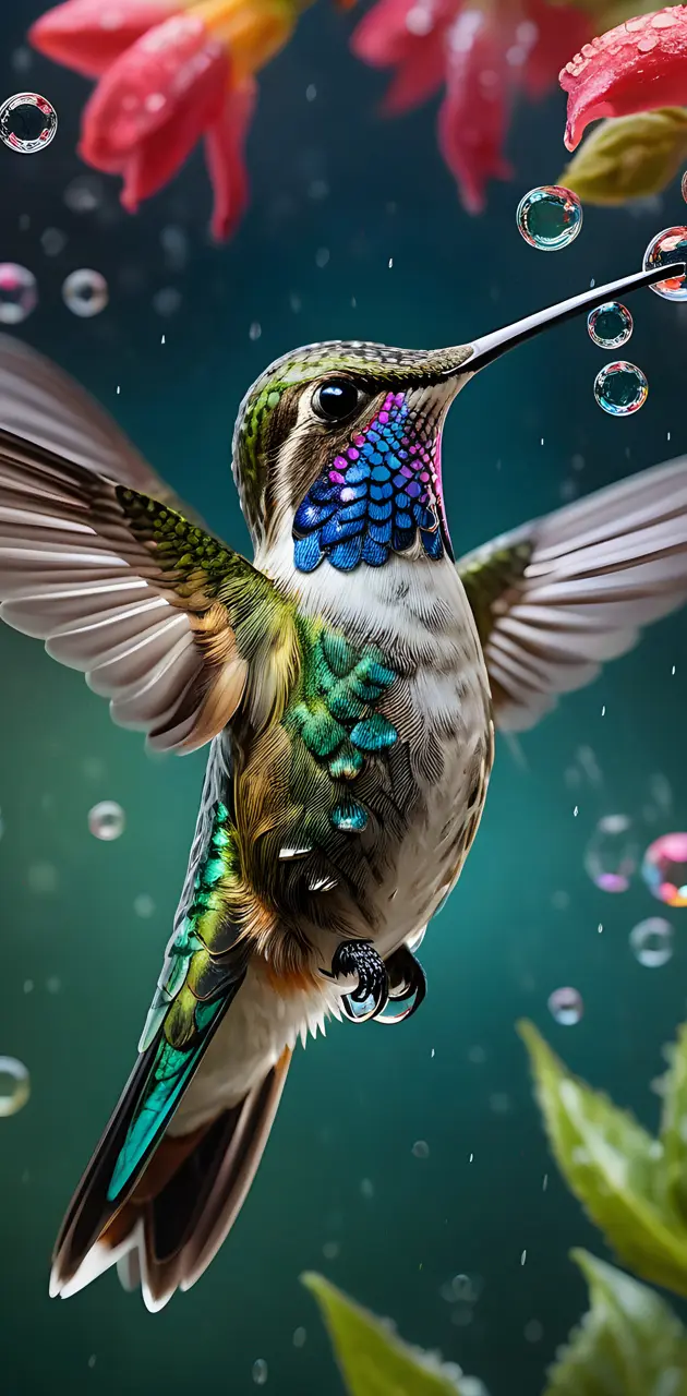 Blue throat hummingbird