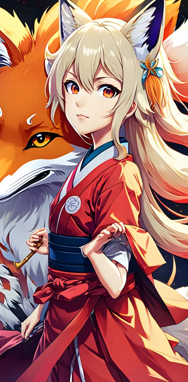 girl with fox