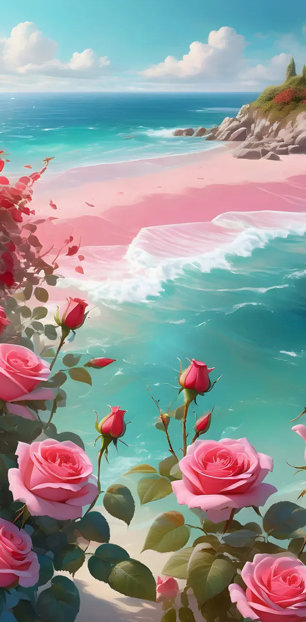 sea beach roses