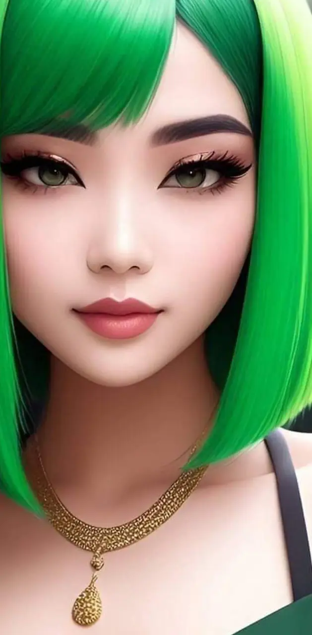 Green Haired Girl