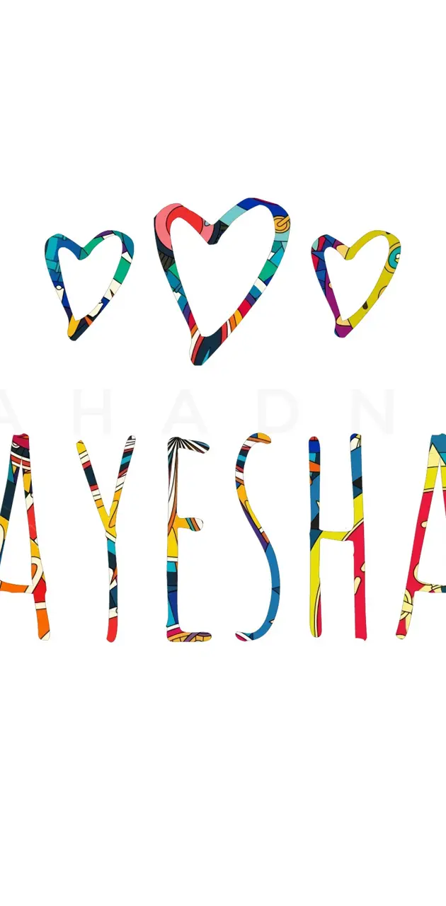 Ayesha - Name Art