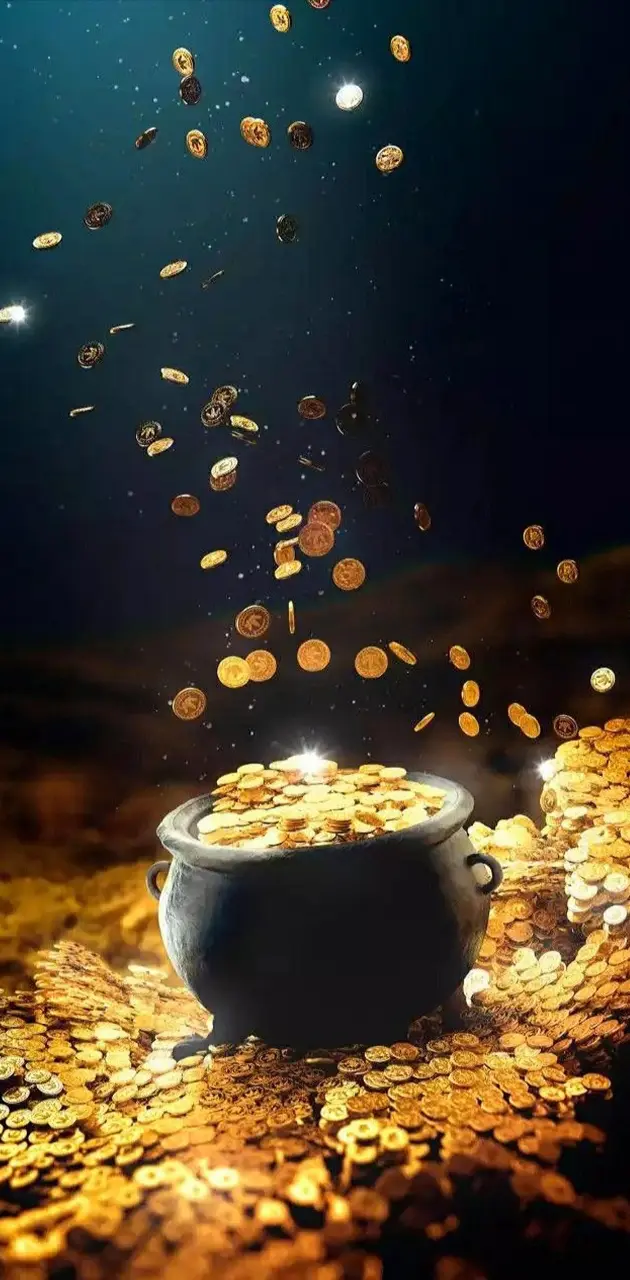 Falling coins