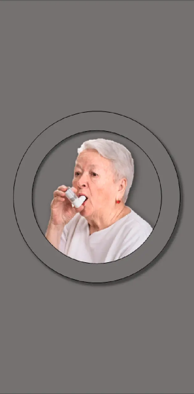 Grandma With Inhaler