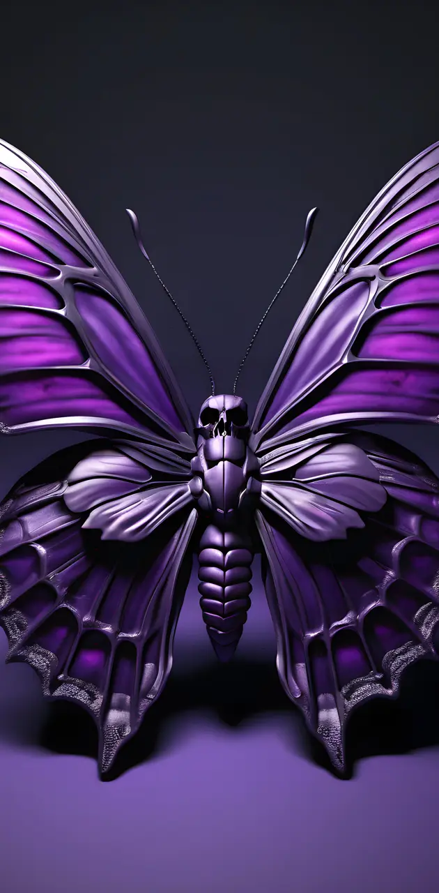 a purple and black butterfly