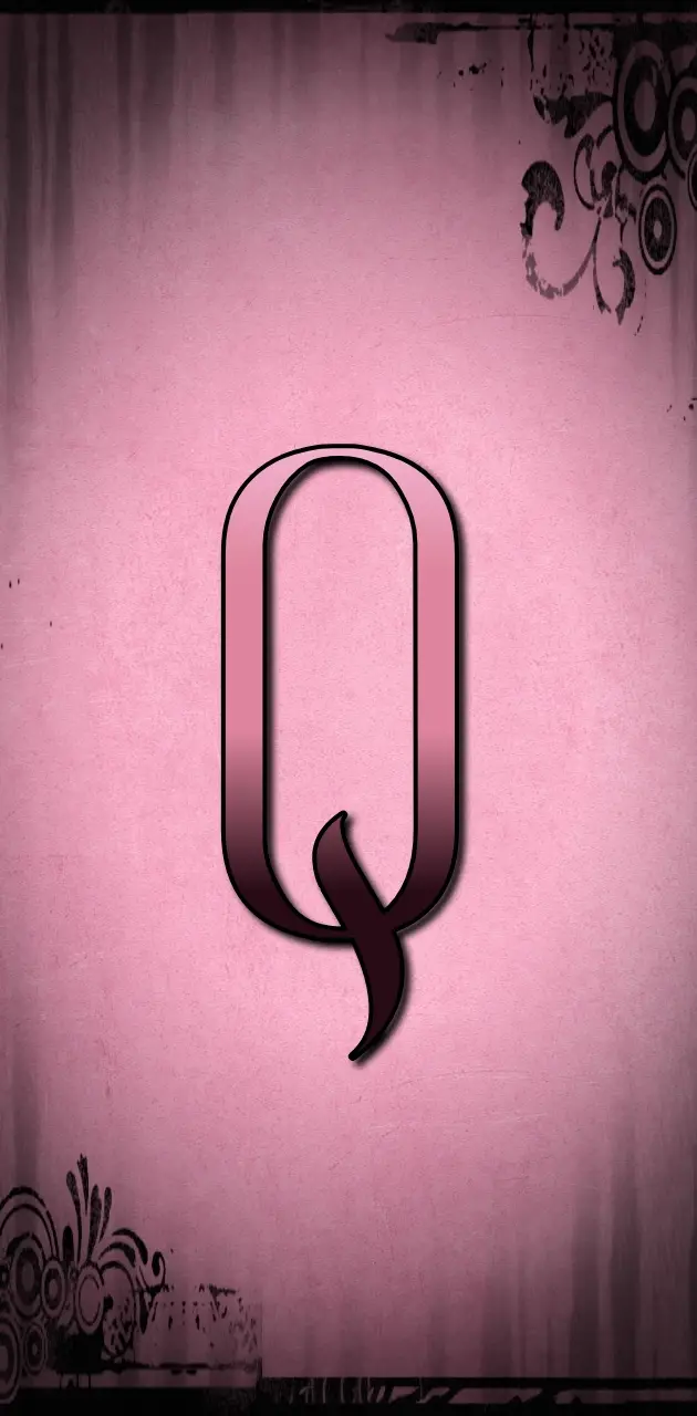 Pink Letter Q