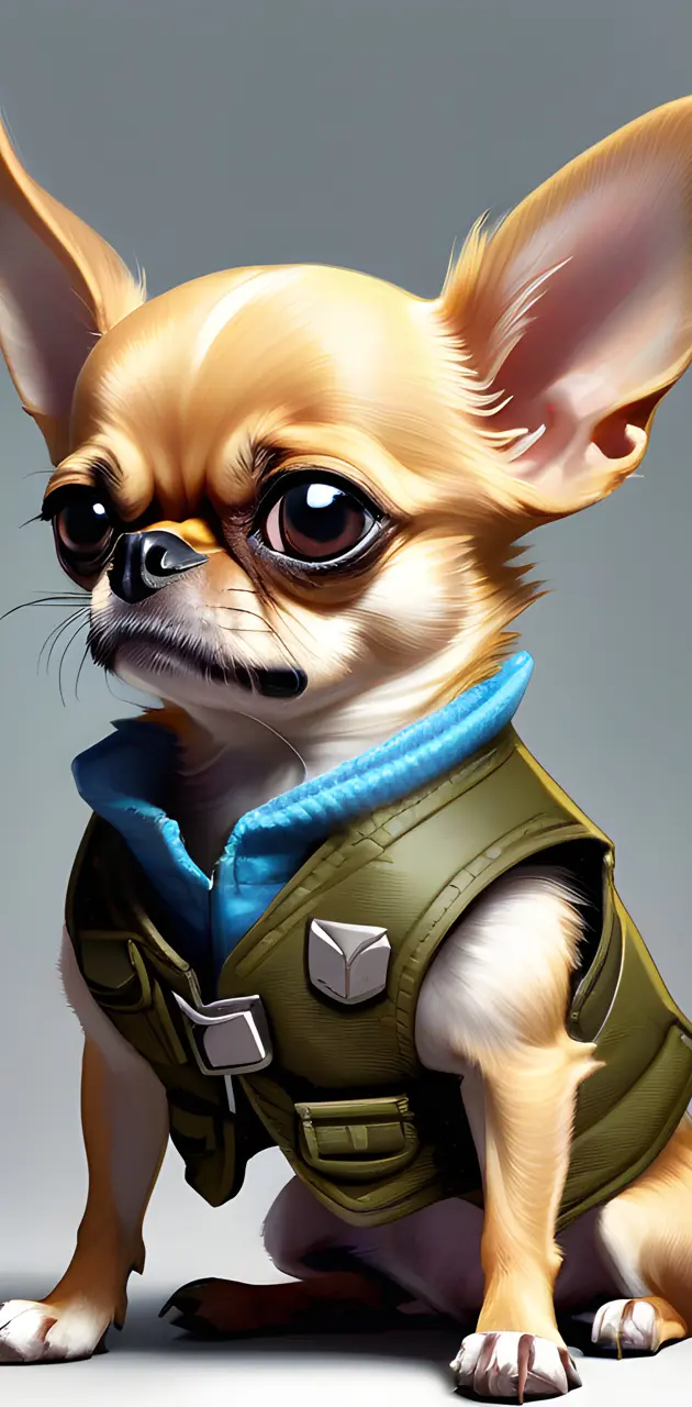 cute chihuahua with vest