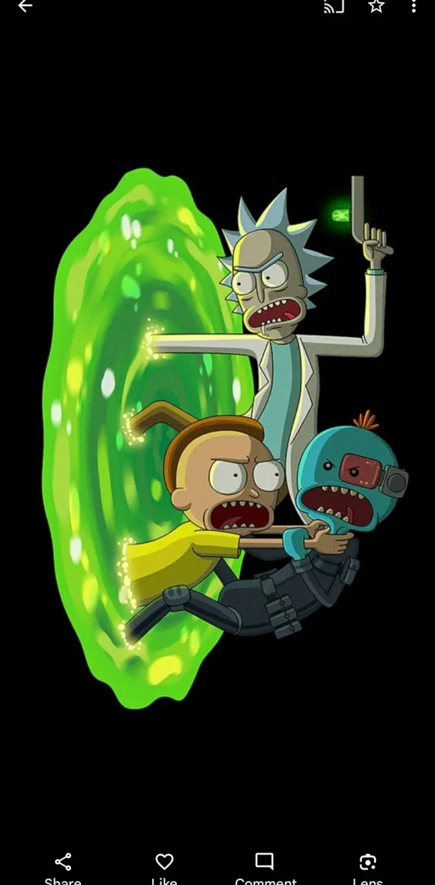Rick n Morty fighting Mr meeseeks