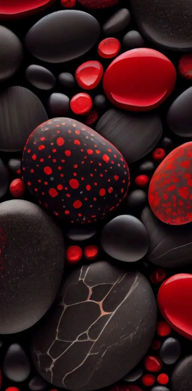 Red & Black Stone 