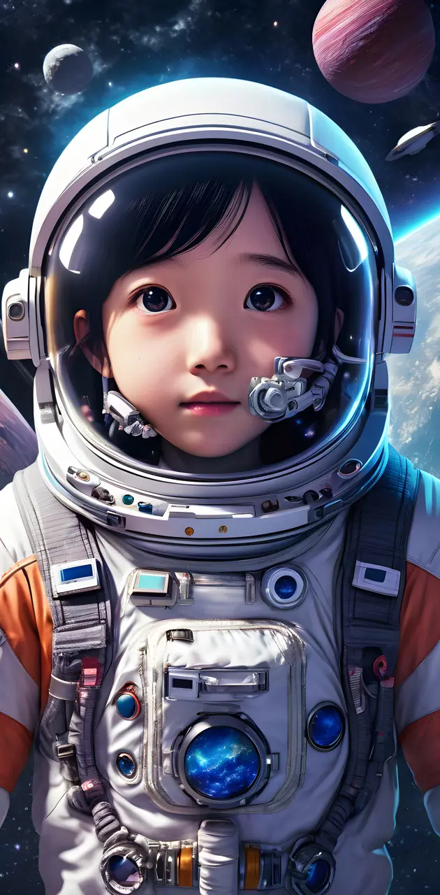 bambino in spazio